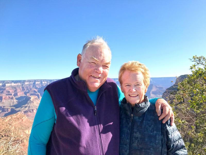 John and Cathie Kinabrew at the Grand Canyon. John is also an Associate and a Co-Coordinator of the New Orleans Associates group.