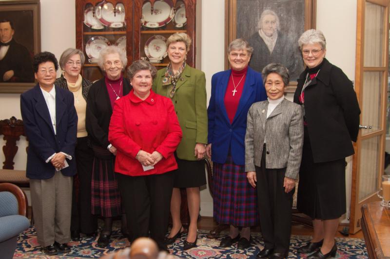 Cokie Roberts at Academy of the Sacred Heart in Bloomfield Hills, Michigan