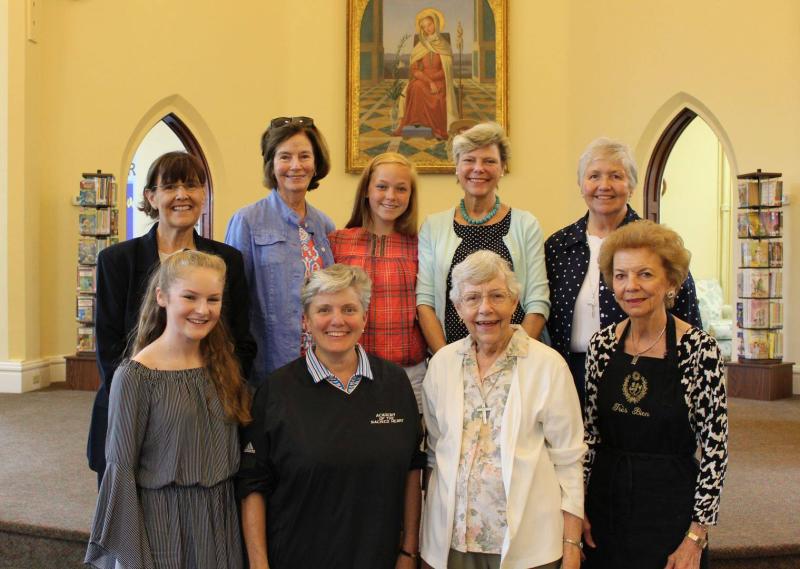 Cokie Roberts at Academy of the Sacred Heart in St. Charles, Missouri, in July 2018, before her presentation about St. Rose Philippine Duchesne in collaboration at the Missouri History Museum