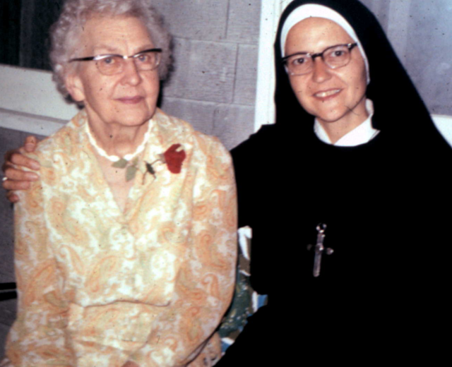 Anita von Wellsheim, RSCJ with her mother, Maria Lux von Wellsheim